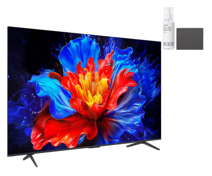 Telewizor 75" TCL 75P81K 75" QLED 144 Hz 4K Google TV+LCD Ultra Clean Set 50ml